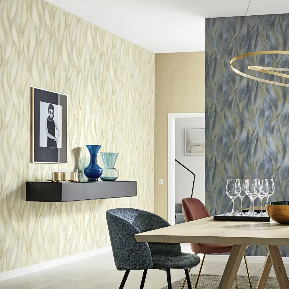 Обои флизелиновые Erismann Fashion for Walls бежевые 1.06 м 12092-14 STLM-2183624 - Вид №3