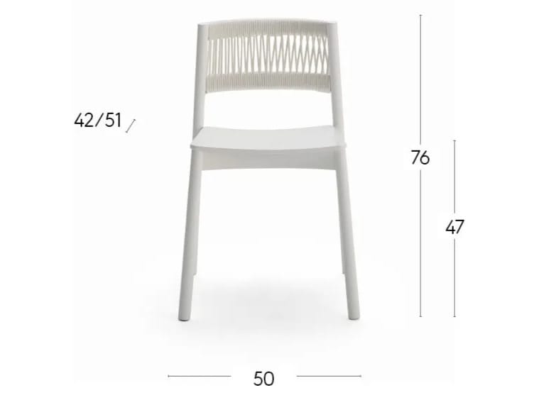 Стул из бука и шнурка с мягким сиденьем Billiani Load ARCH-00058553 - Вид №2