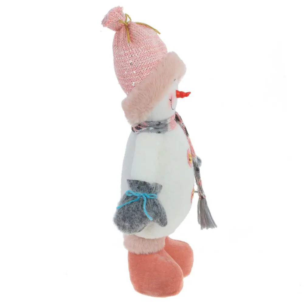 89378945 Игрушка мягкая Снеговик 779452 47 см розово-серый STLM-1446779 Santreyd  - Вид №5