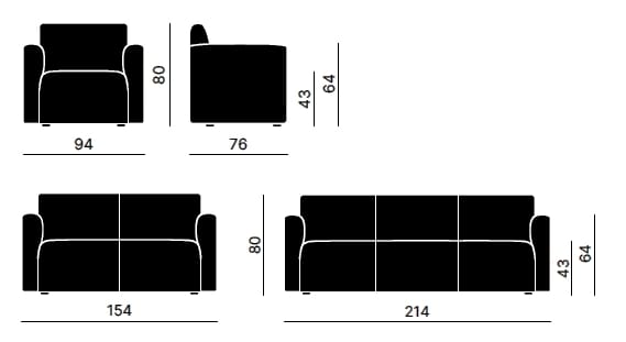 3-местный кожаный диван Kastel Kermess ARCH-00090822 - Вид №4