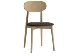 Деревянный стул с мягким сиденьем