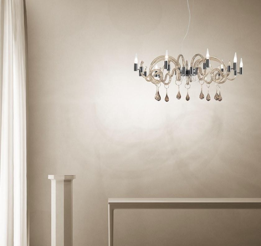 Sylcom Люстра из стекла с кристаллами Street 2001 - Вид №1