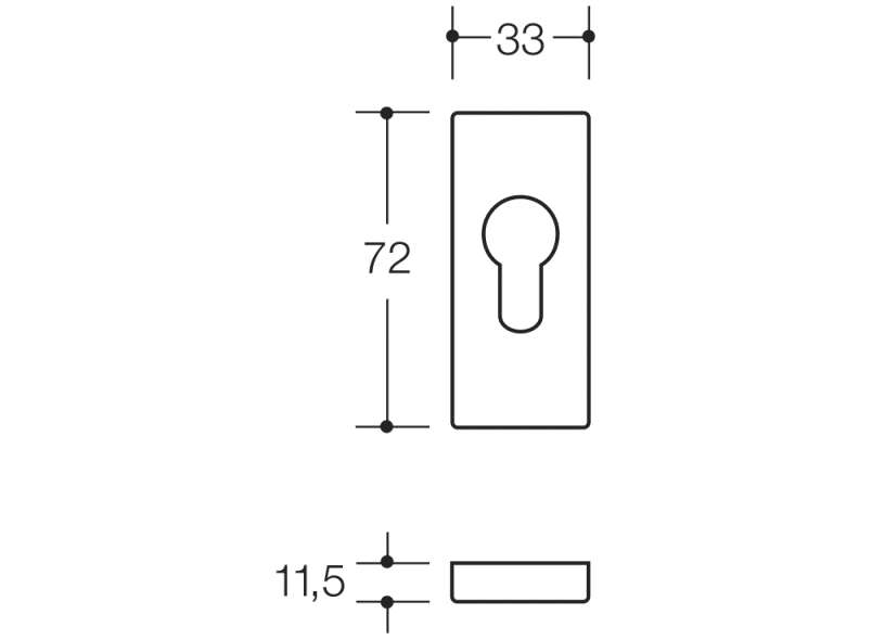 318XA розетка для ключей HEWI System 100 | Edelstahl  - Вид №2