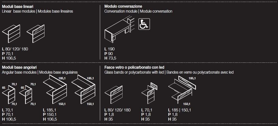 Las Mobili Модульная стойка администратора sun-id-1401876 - Вид №6