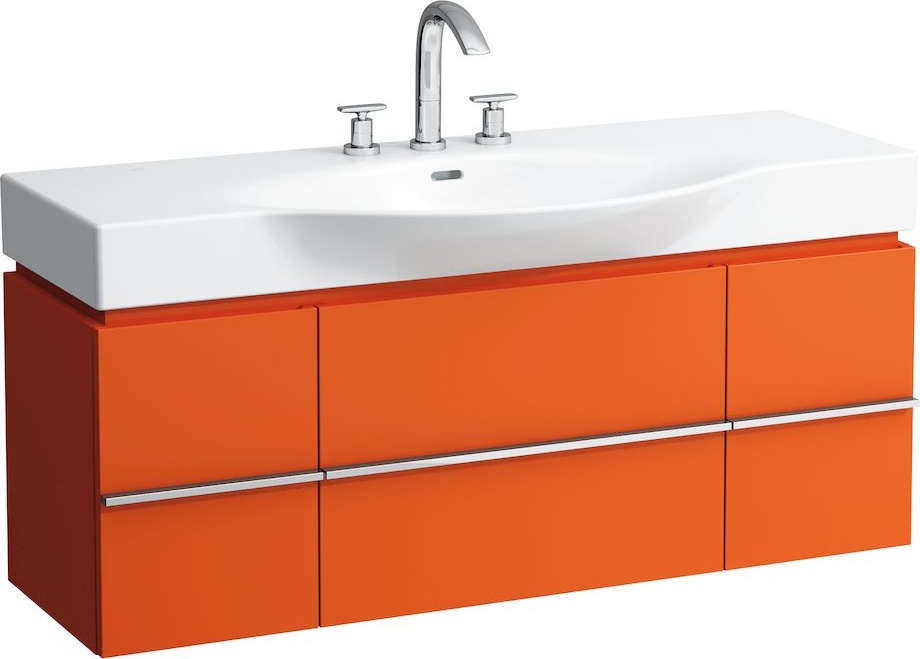 H4013020759991 Шкафчик под раковину, для раковин 811704, 812704, 2 выдвижных ящика с 2 дверцами, 2 стеклянные полки LAUFEN PRO - Вид №23