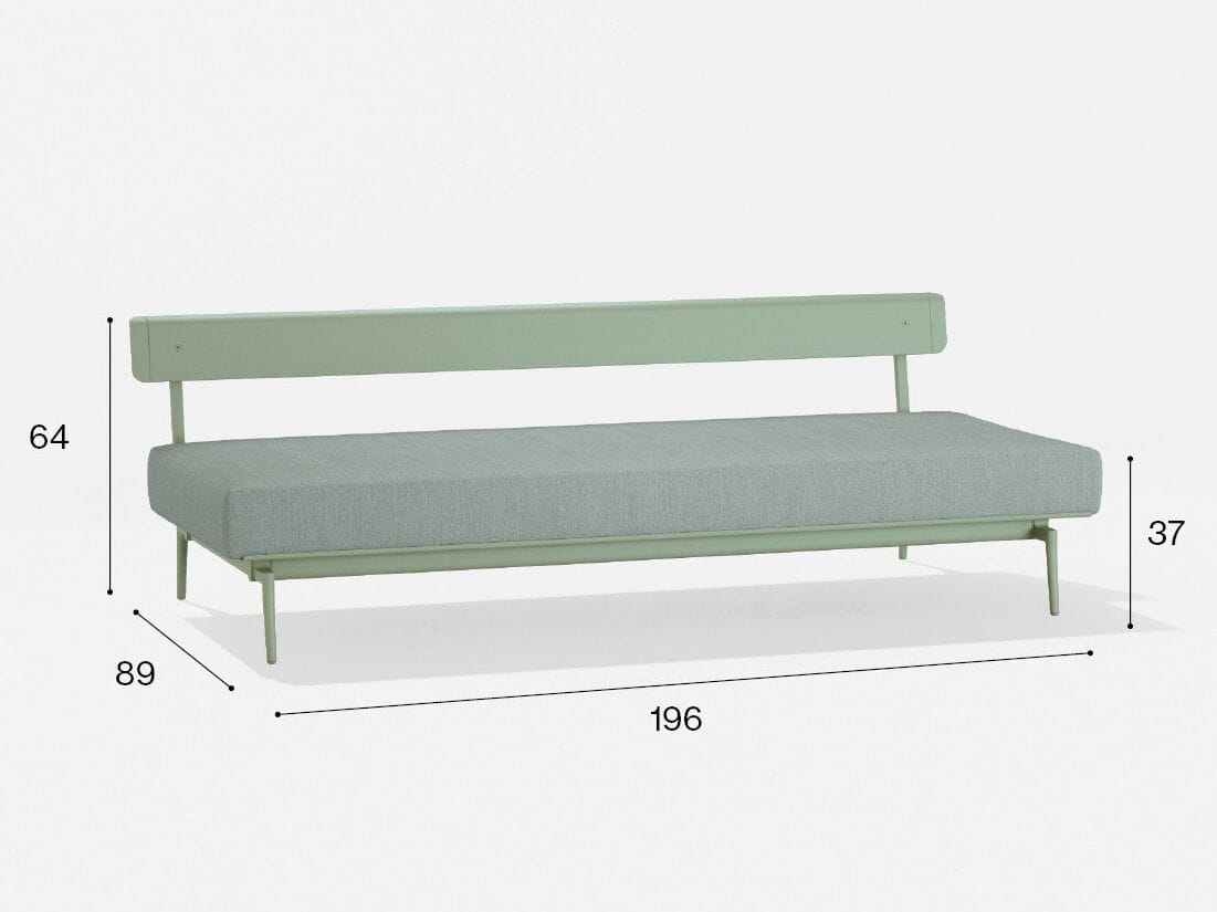 3-местный тканевый садовый диван без подлокотников FAST Aikana ARCH-00045012 - Вид №2