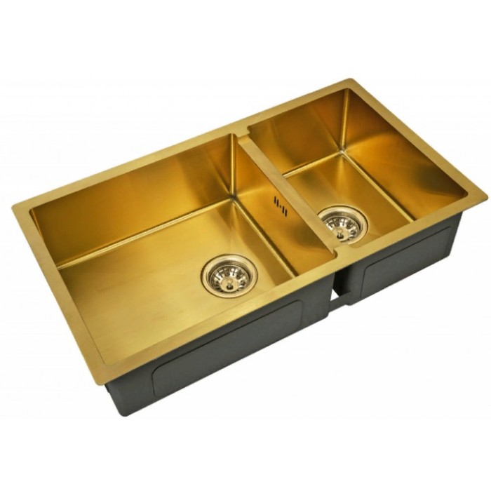 Мойка Zorg SZR-78-2-44 BRONZE, Zorg SZR 78-2-44 BRONZE Мойка кухонная прямоугольная Zorg  - Вид №1