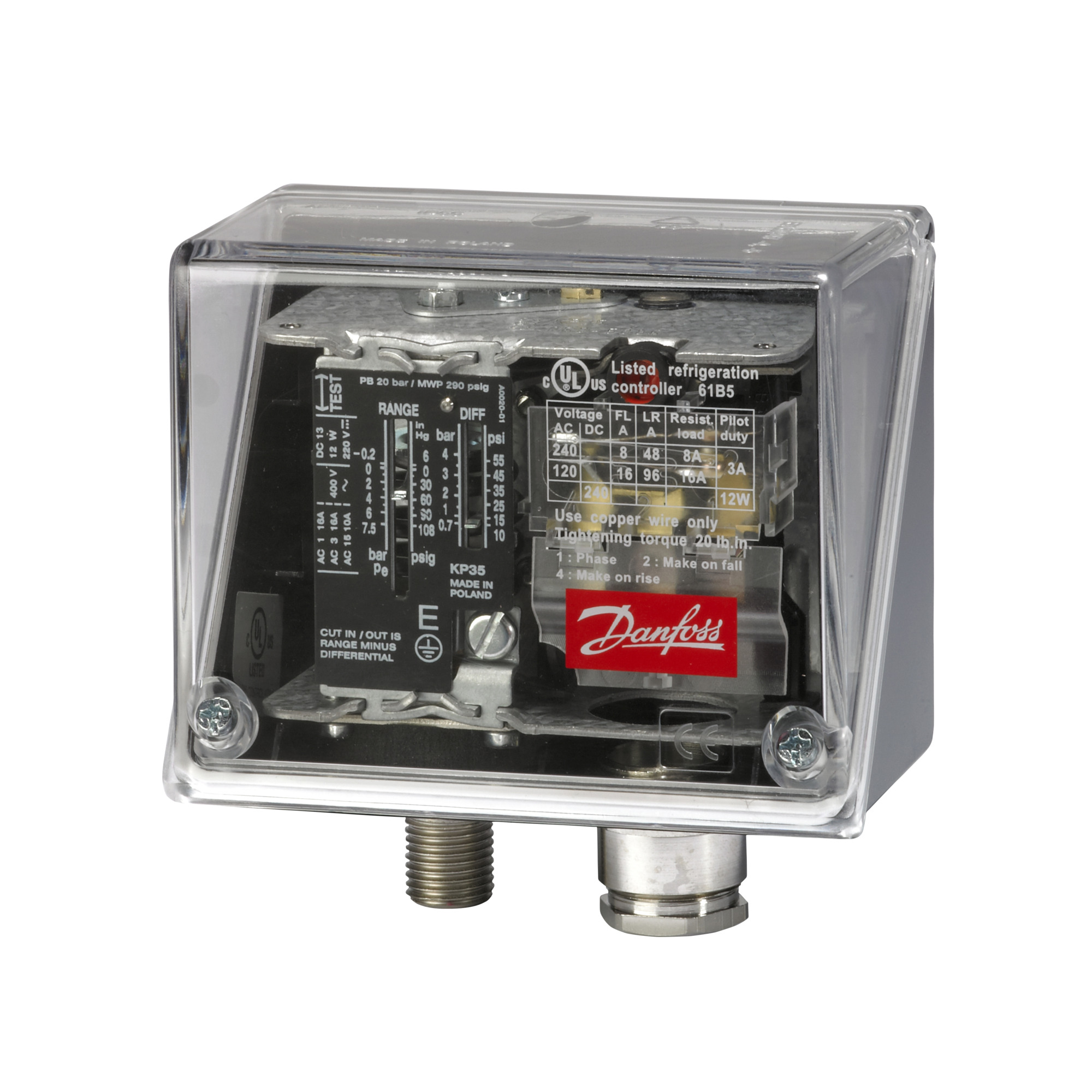 Danfoss KPI — реле давления для общепромышленного применения KPI 35 Реле давления 060-122466  - Вид №25