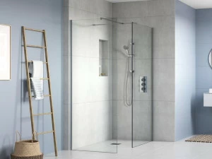 Flair Showers Душевая кабина с двумя стеклянными панелями и стабилизатором поперечной устойчивости Ayo Ayo10mwr70sc