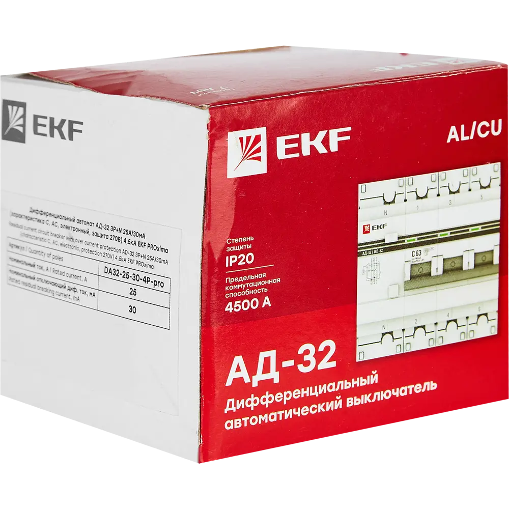 Дифференциальный автомат EKF АД-32 с защитой от токов утечки 82421573 STLM-1534937 - Вид №4