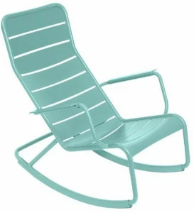 Fermob Садовое кресло-качалка из алюминия с подлокотниками Luxembourg 4166
