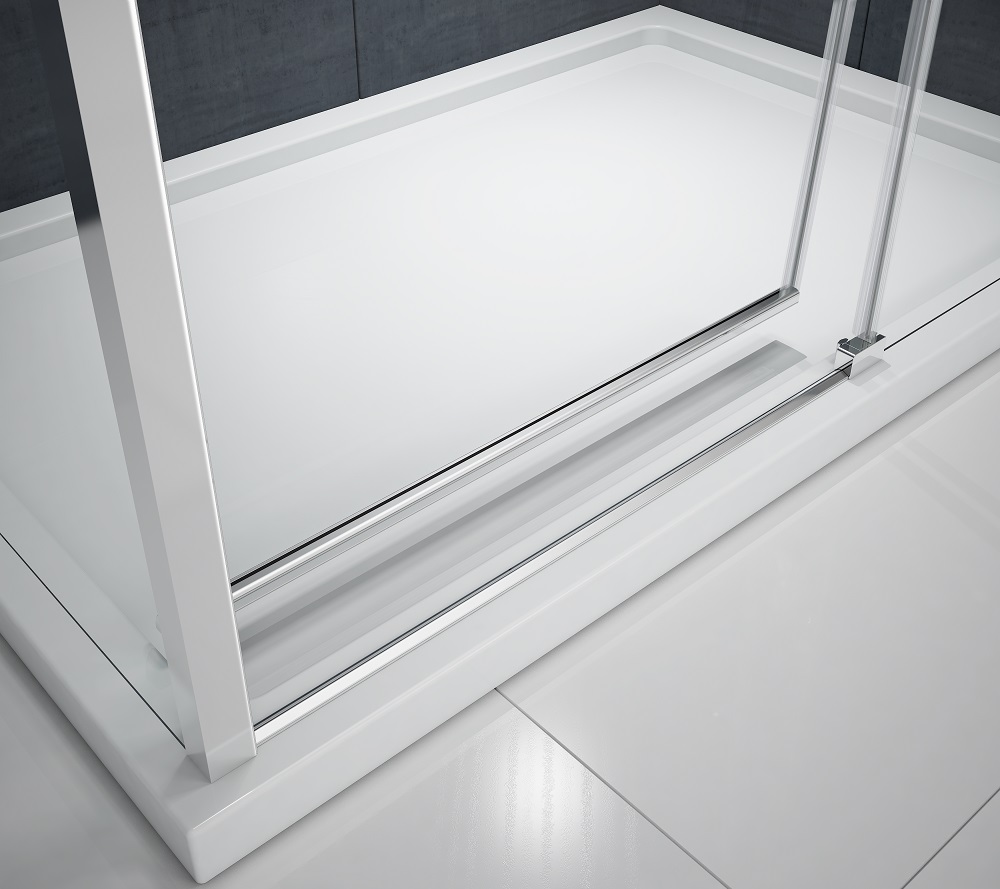 Дверь душевая для установки с боковой панелью MBLA1000L Merlyn MBOX Хромированный  - Вид №2