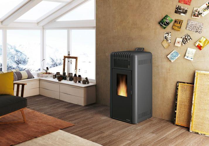 PALAZZETTI Пеллетная печь из стали и стекла класса а + sun-id-1407021 - Вид №2