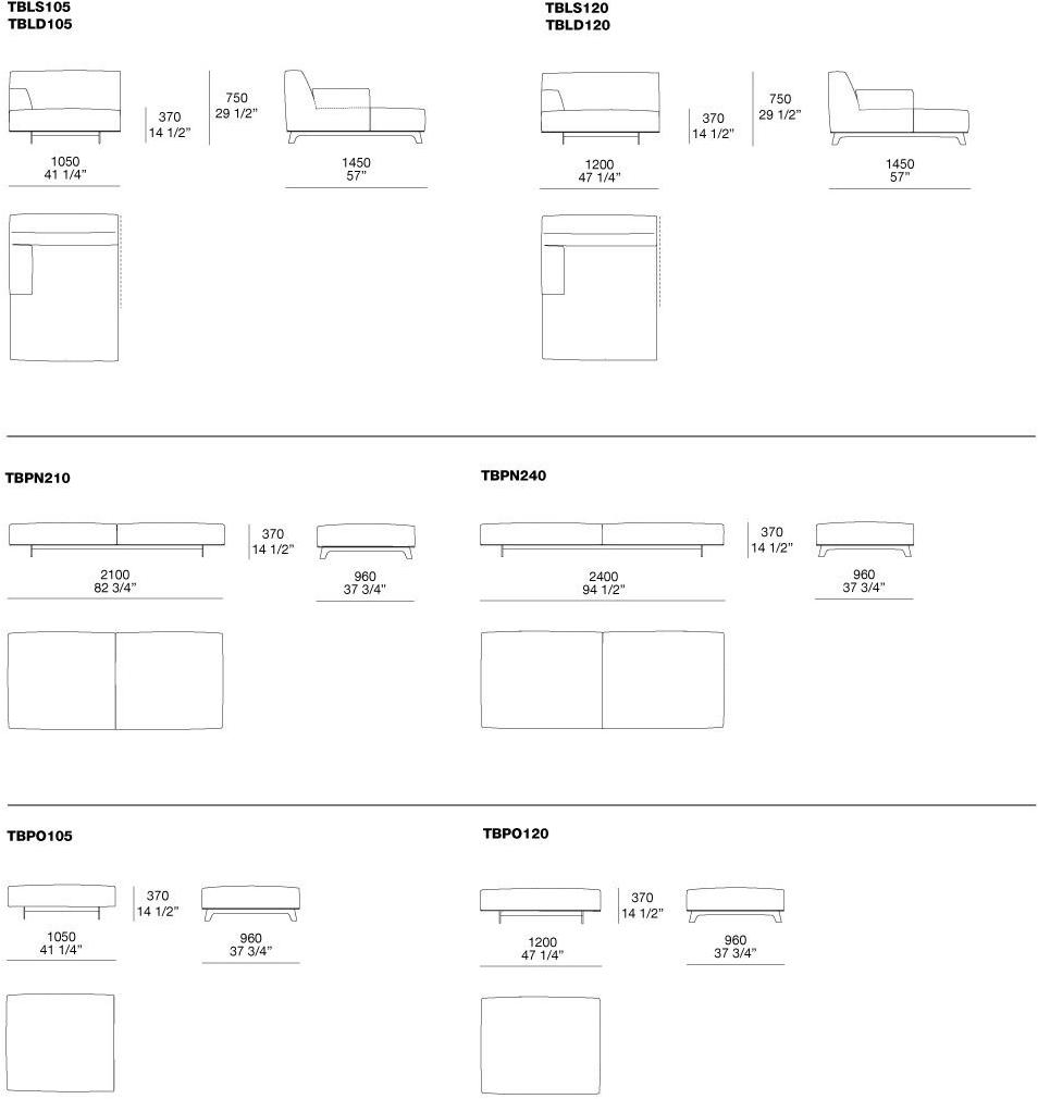 Poliform Модульный угловой диван из ткани Tribeca sun-id-1438797 - Вид №6