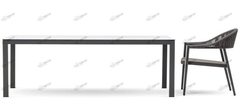 Varaschin Прямоугольный садовый стол из hpl Victor 92tl