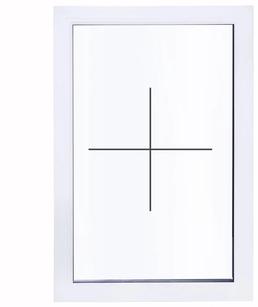 Глухое пластиковое окно Veka с двухкамерным стеклопакетом 600x900 мм 83117322