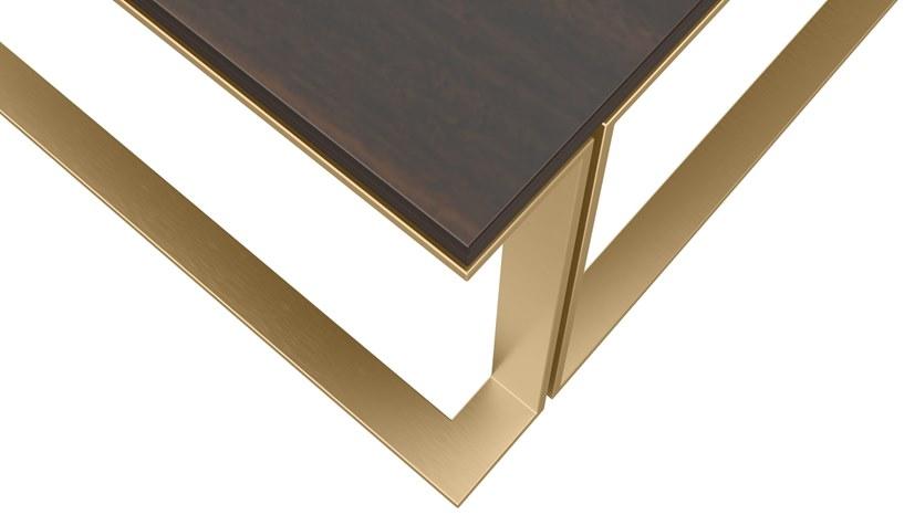 FRATO Низкий квадратный деревянный журнальный столик Brisbane Ffu080012abo  - Вид №2