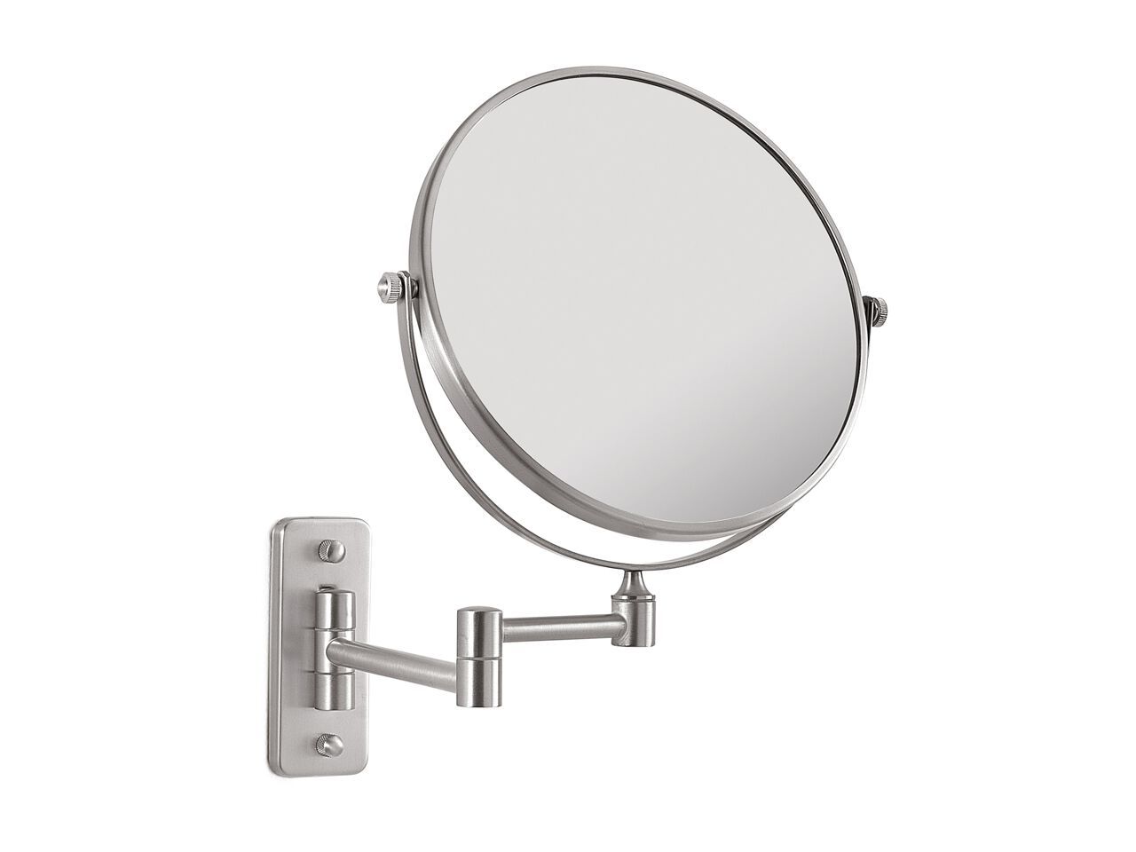 Настенное круглое увеличительное зеркало из нержавеющей стали GEDY GAIA ARCH-00044784 - Вид №2