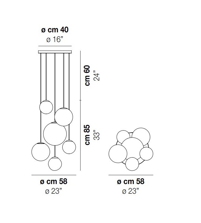 Vistosi PUPPET SP R6 FU NE E14 подвес 111461 - Вид №1