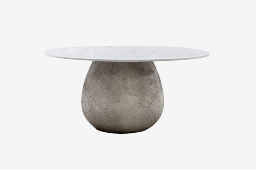 Gervasoni Круглый бетонный стол со столешницей из каррарского мрамора Gervasoni outdoor sun-id-1406769 - Вид №2