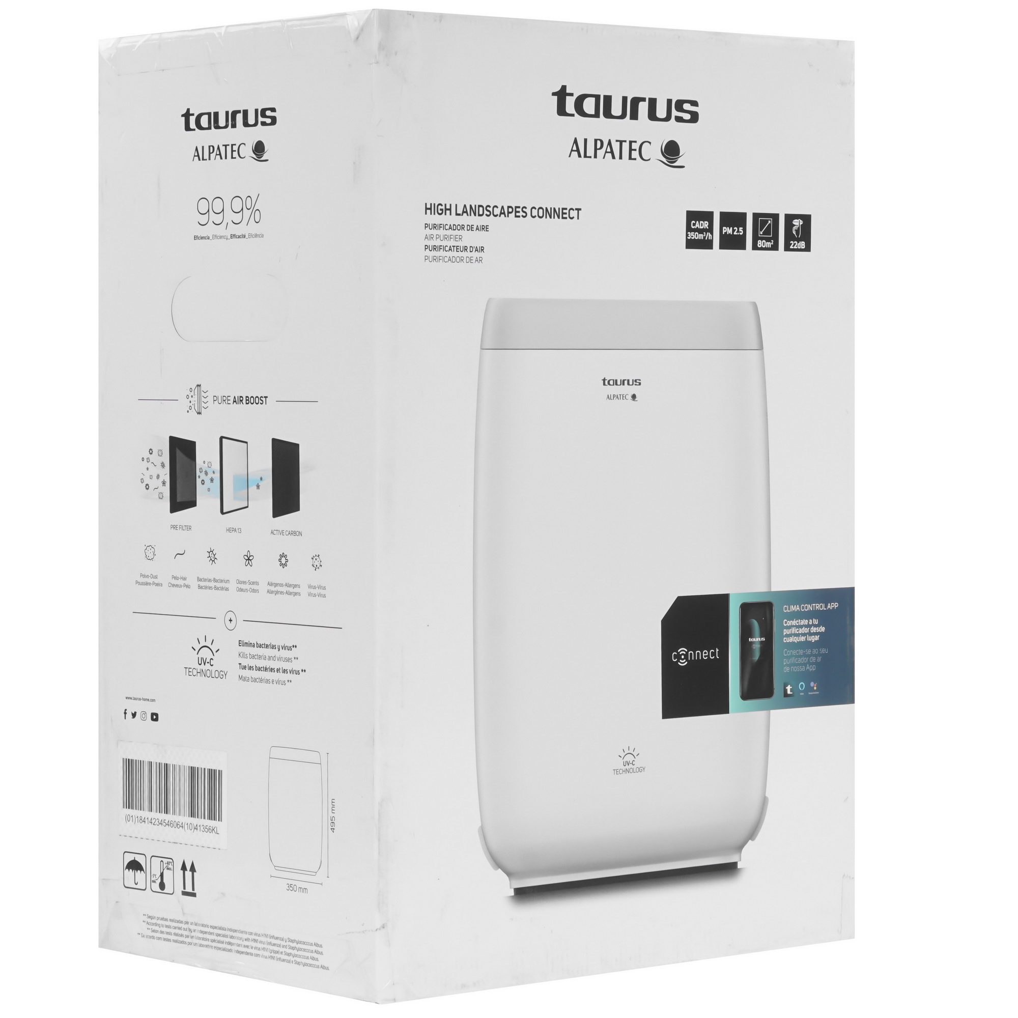 9920426 Очиститель воздуха Taurus High Landscapes Connect белый STDN-0083294 - Вид №6