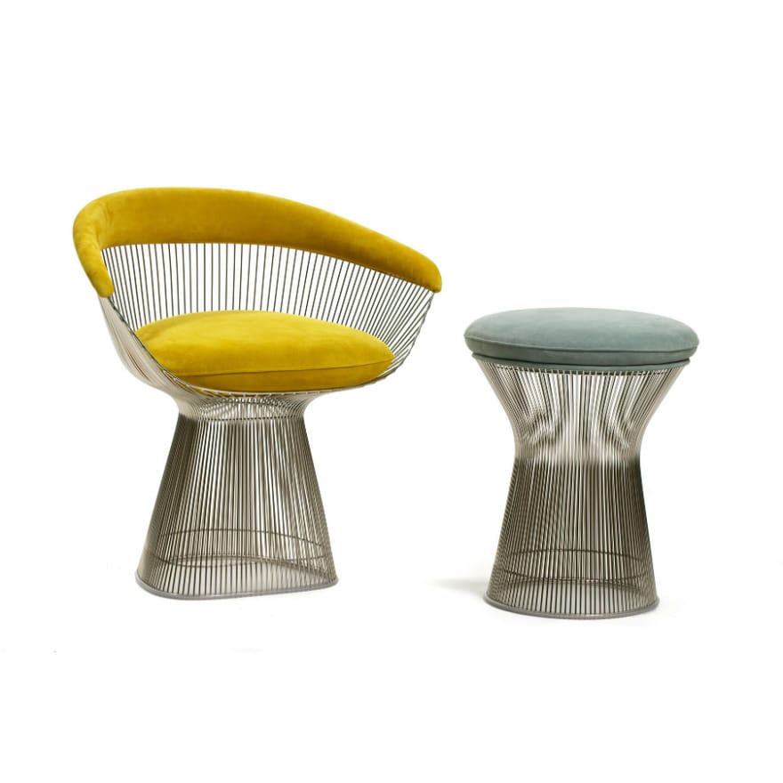 Стальной стул с подлокотниками Knoll Platner ARCH-00027381 - Вид №11