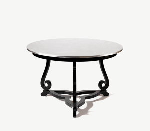 0-266 Серебряный стол на пьедестале Flourish  Boca Do Lobo