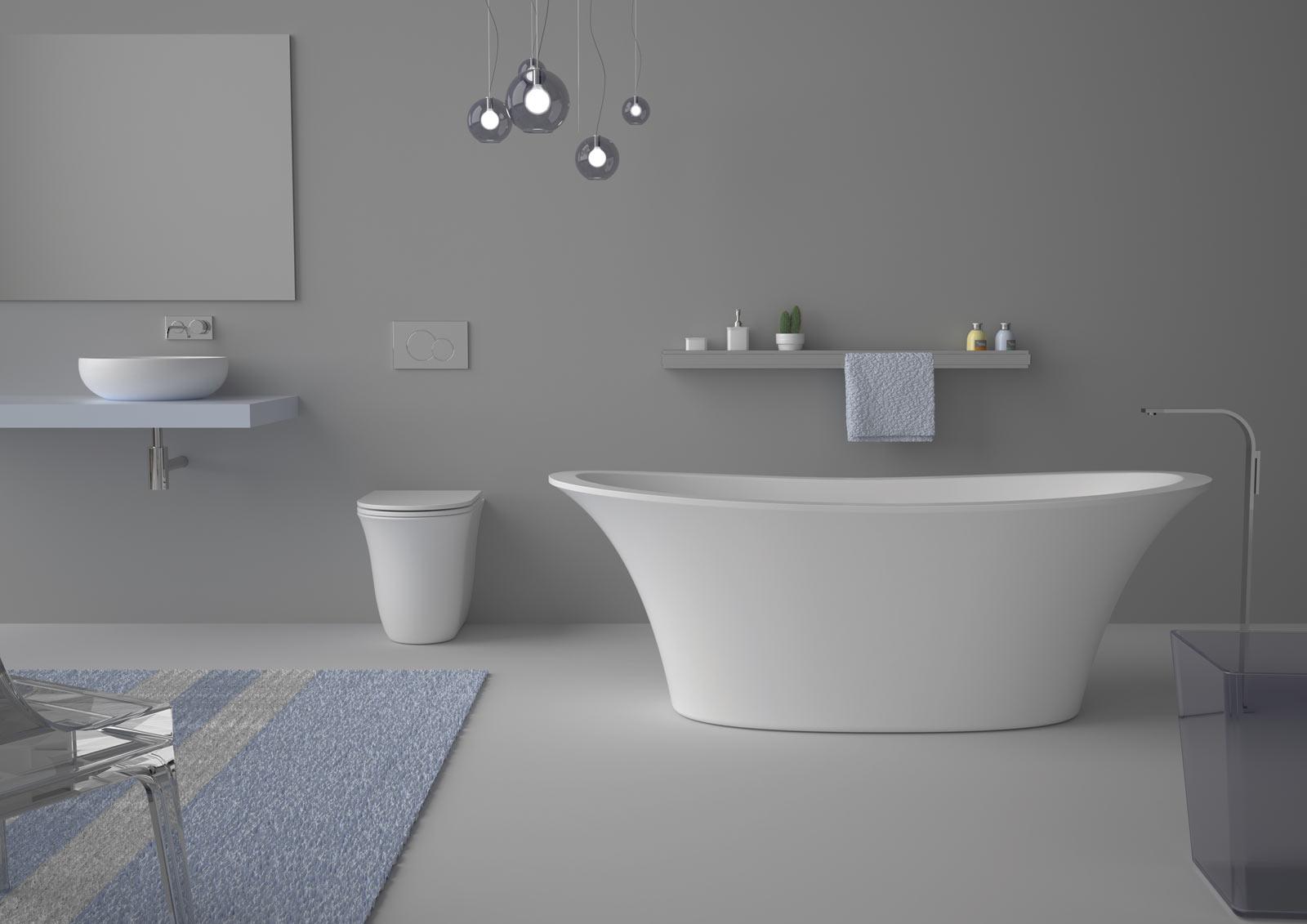 VAFL16 Акриловая ванна отдельностоящая GSG CERAMIC Flut - Вид №4