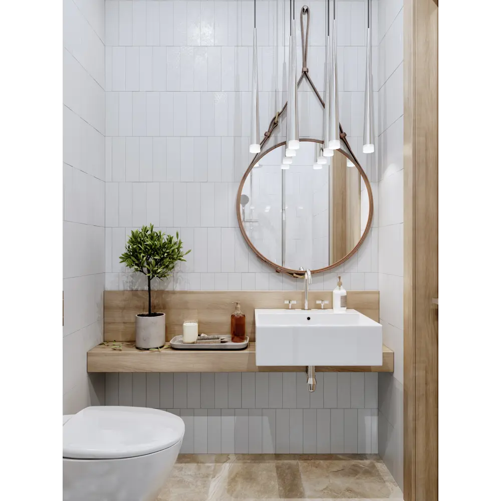 Глазурованный керамогранит Belani Матео 7.5x25 см 0.79 м² цвет белый STLM-2121848 - Вид №5