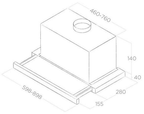 Elica Встроенная вытяжка со встроенным освещением Elite sun-id-1422053 - Вид №2