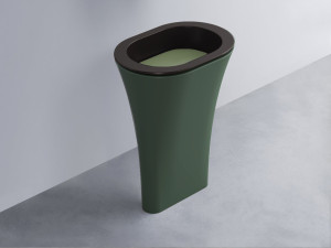 AMLA65-LV+AMPILO-AG+AMCOLO-MU Раковина Amedeo Ovale отдельностоящая cielo Enjoy + Amedeo