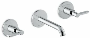 newform Смеситель для умывальника настенный на 3 отверстия без сливного крана Blink chic 71020e - 71120e