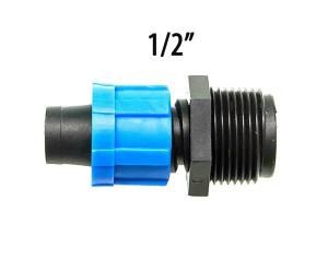 2807 Фитинг для капельной ленты 16мм с наружной резьбой 1\2 LAB.Space