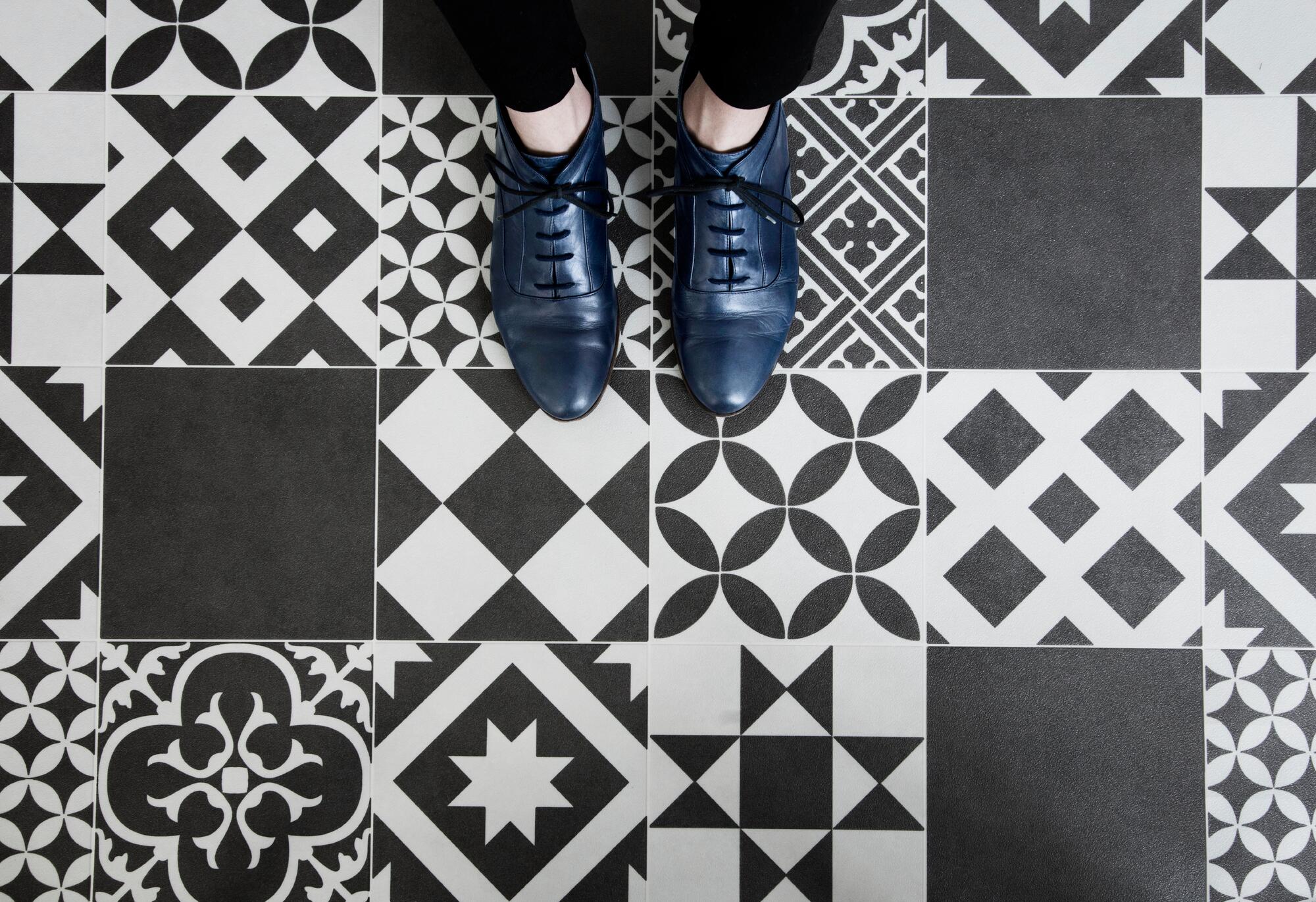 Нескользящий виниловый пол с цементным эффектом BEAUFLOR Tex-style ARCH-00123529 - Вид №1