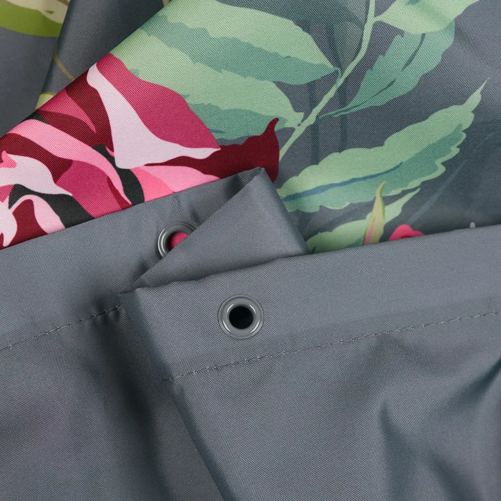 Штора для ванной Fleur 180x200 см полиэстер цвет зеленый MOROSHKA STLM-2050571 - Вид №1