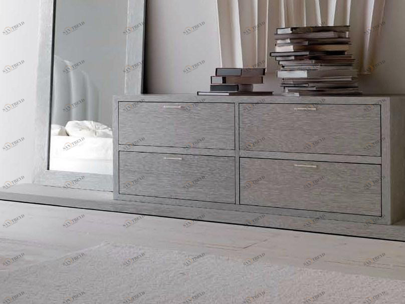 CorteZari Комод из дерева Zoe silver 400