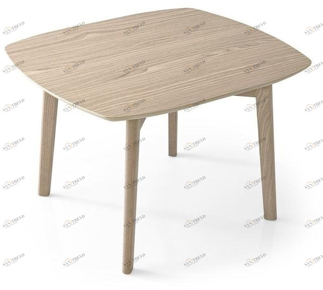 Calligaris Квадратный журнальный столик из ясеня Match sun-id-1410408