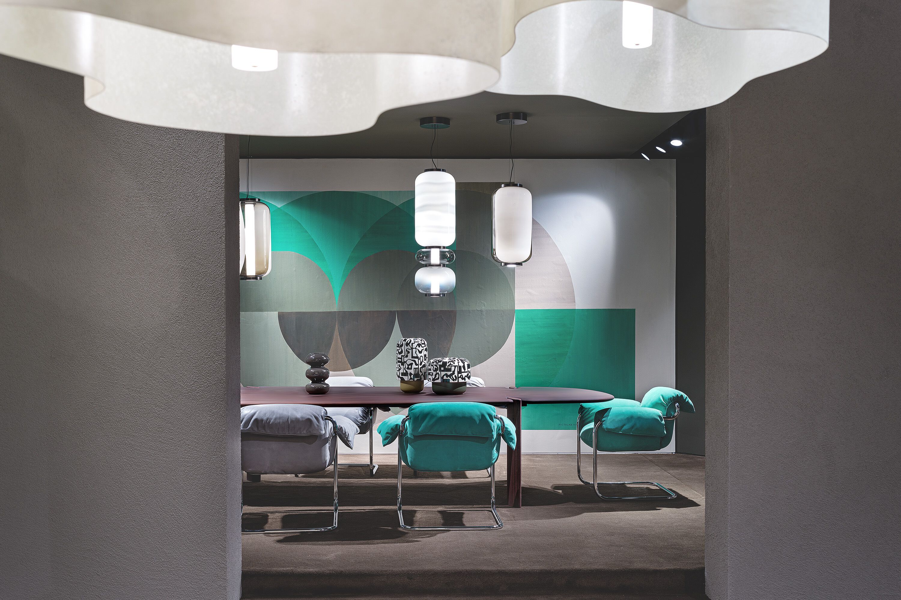 Кожаный консольный стул с подлокотниками Baxter SO FAR ARCH-00047867 - Вид №10