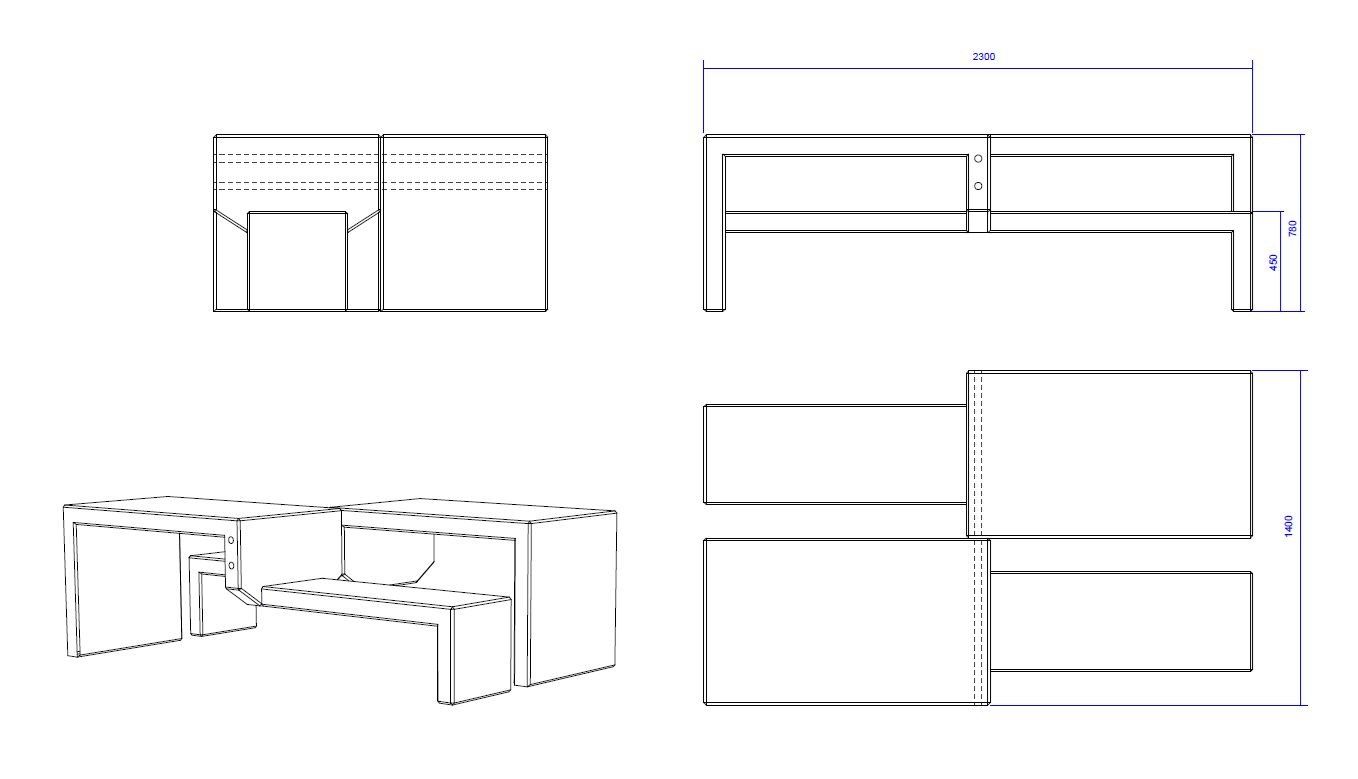 Реконструированный каменный стол для общественных мест Viscio Urban Design PANCA ARCH-00031773 - Вид №6