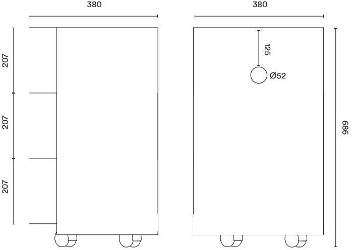 Hem Высокий стол с вещевым ящиком sun-id-1483119 - Вид №4