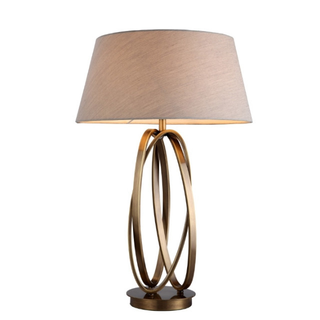 Настольная лампа Brisa от RVAstley Латунь 5577 RVASTLEY ИНТЕРЬЕРНЫЕ 061826 Бежевый;золото  - Вид №1