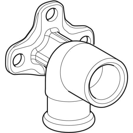 GEBERIT 63459 Водорозетка Geberit Mapress из меди 90°  - Вид №1