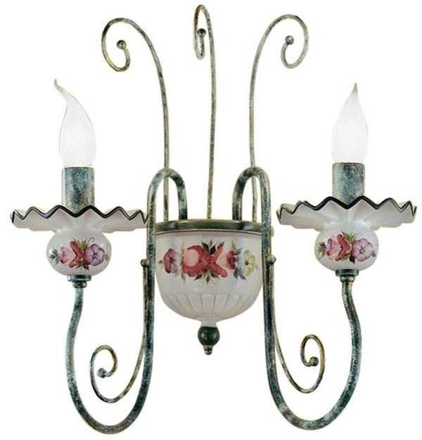 FERROLUCE Настенный светильник из керамики и металла с фиксированным кронштейном Sanremo C411 - c413 - Вид №1