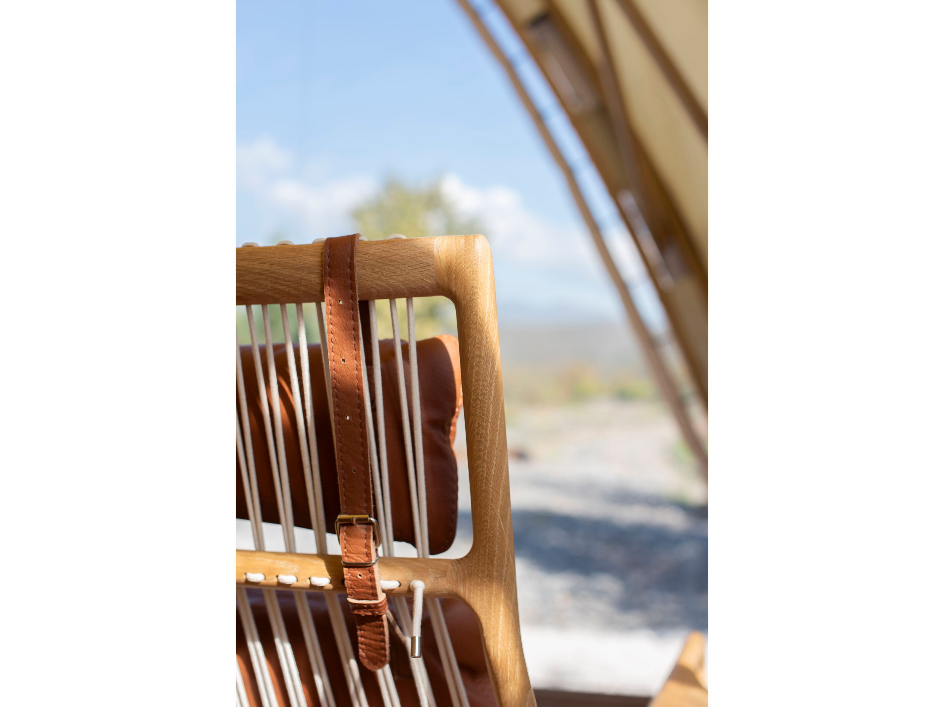 Дубовое кресло с кожаной подушкой Gazzda Dedo ARCH-00099803 - Вид №5