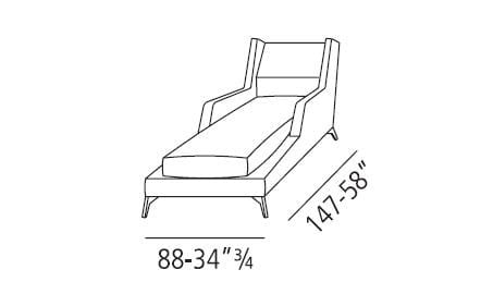 Спальное место, обитое тканью или кожей Vibieffe 680 класс ARCH-00045813 - Вид №1