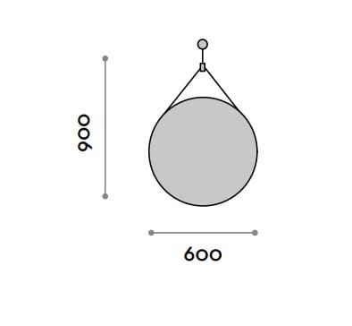 Круглое зеркало в рамке FIT INTERIORS JUPITER ARCH-00114017 - Вид №2