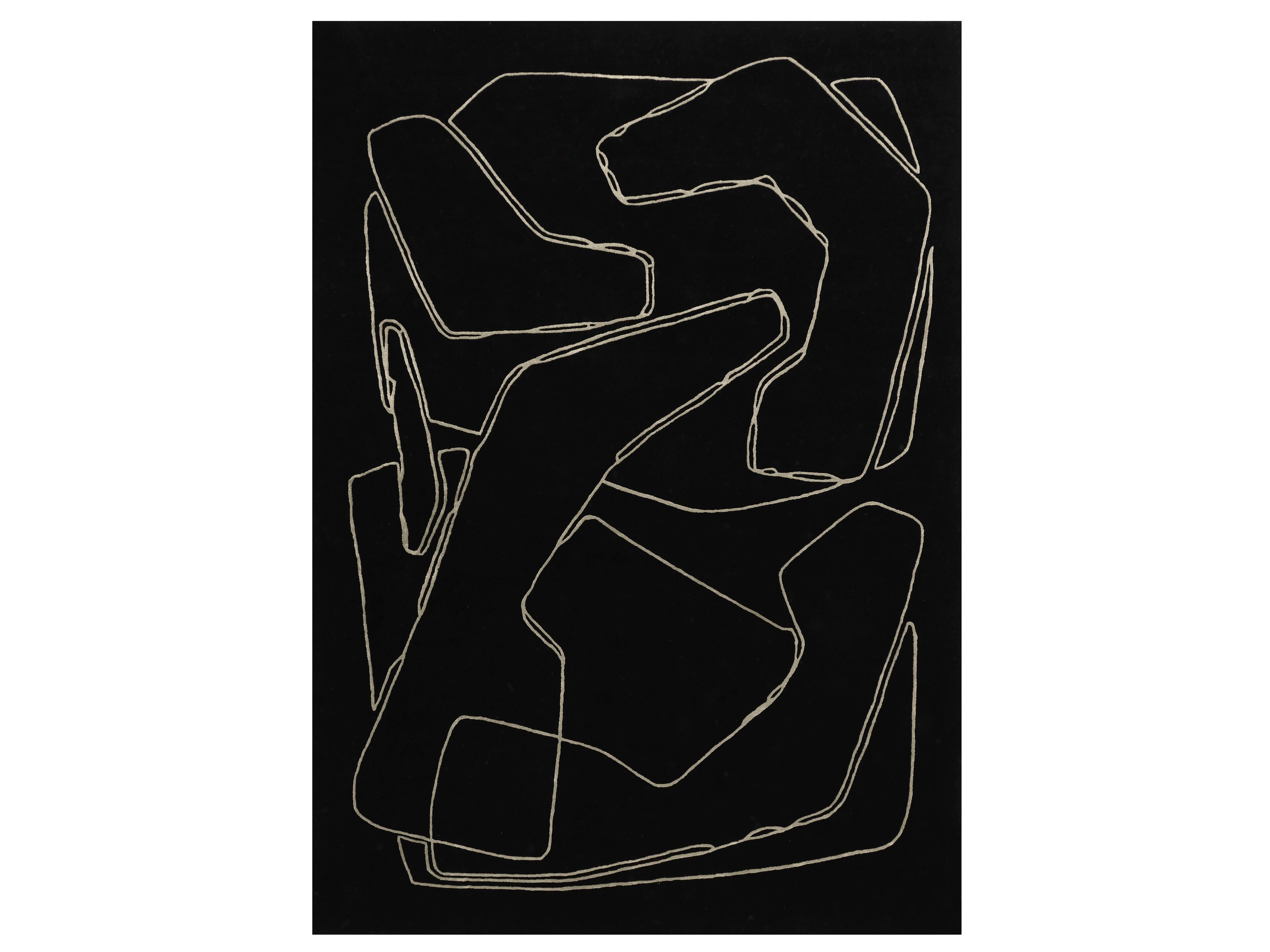 Прямоугольный ковер из бамбукового шелка и шерсти REDA AMALOU DESIGN ARCH-00075974