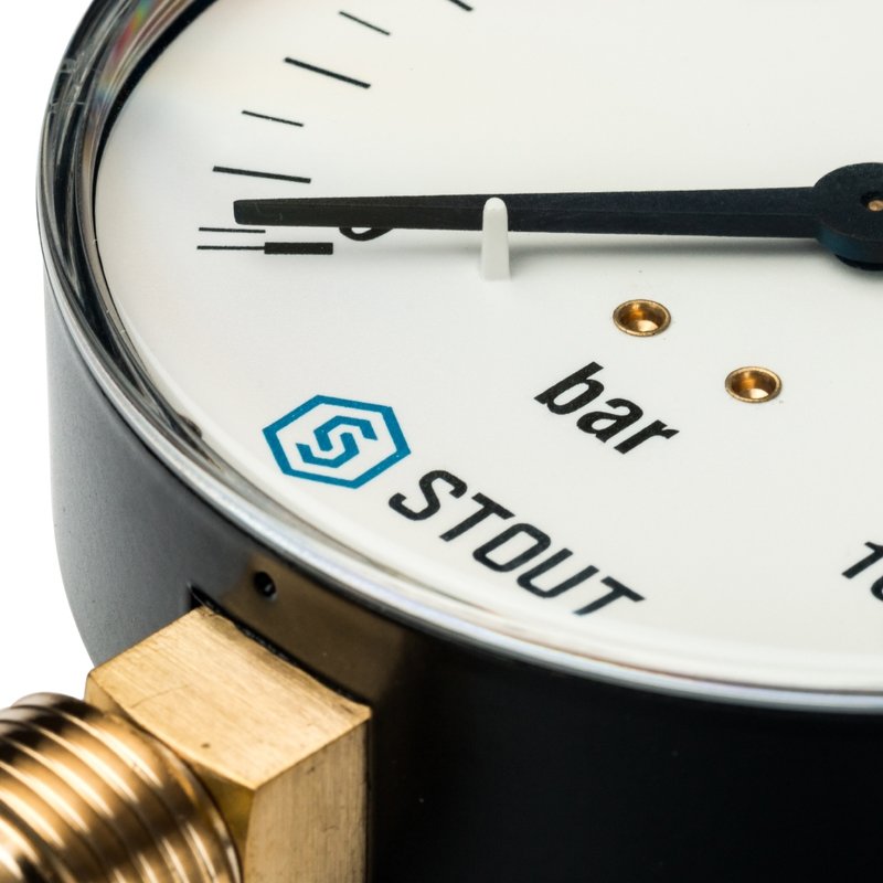 Манометр радиальный 100 мм 1/2" 16 бар STOUT SIM0010101615 - Вид №4