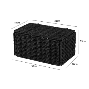 Корзина с кр 18X15X30 см черная Konsensa