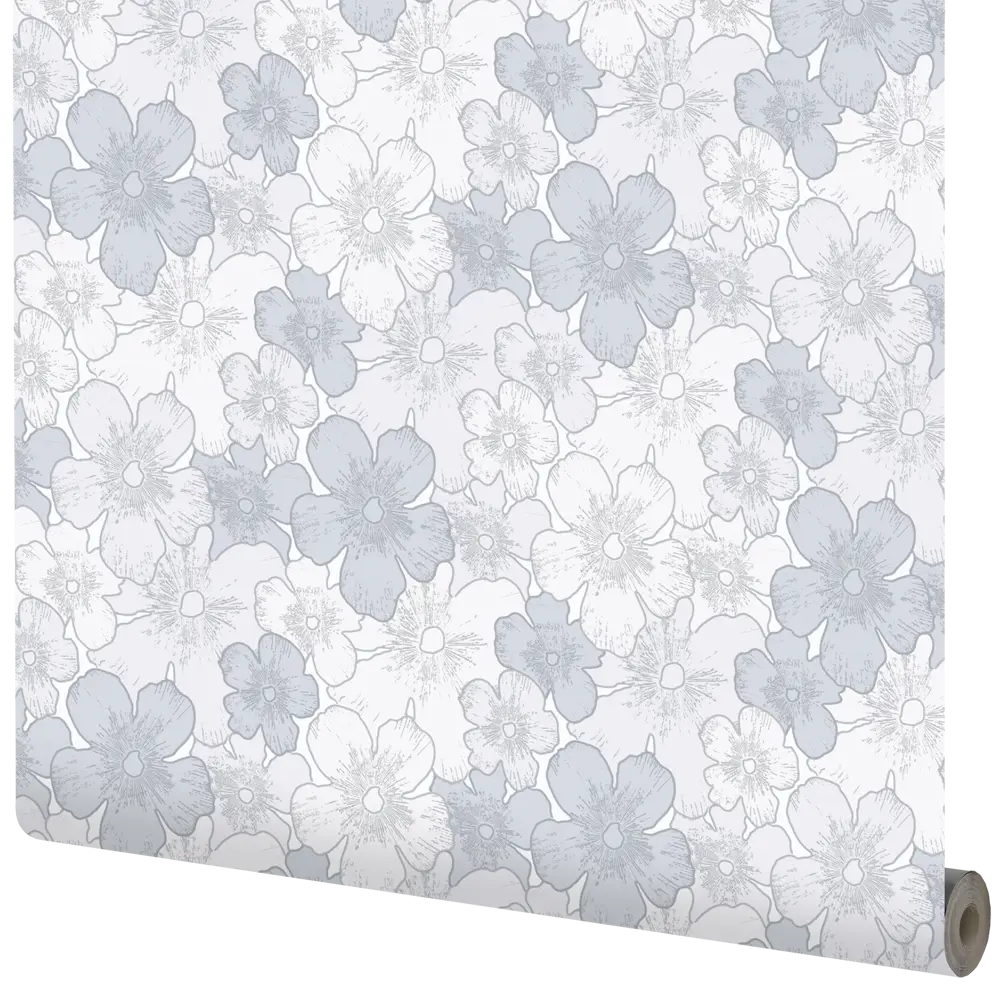 Обои «Цветы», на флизелиновой основе, цвет серый, 1.06х10 м АСПЕКТ РУ STLM-2194109